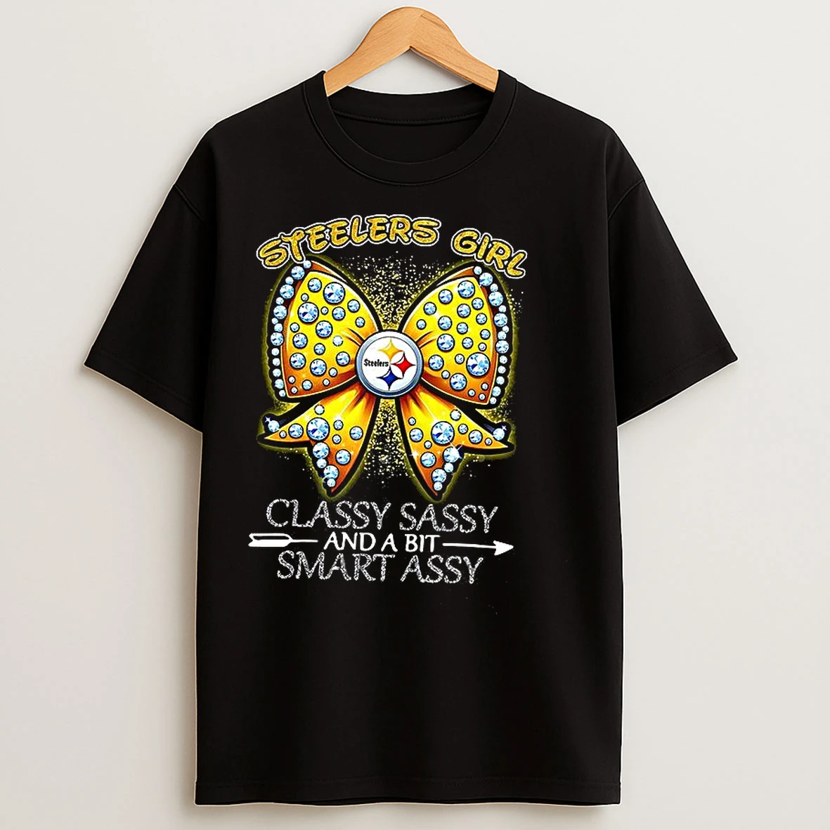 Classic Pittsburgh Steelers Football Steelers Girl Classy Sassy And A Bit Smart Assy Bow Tie T Shirts
