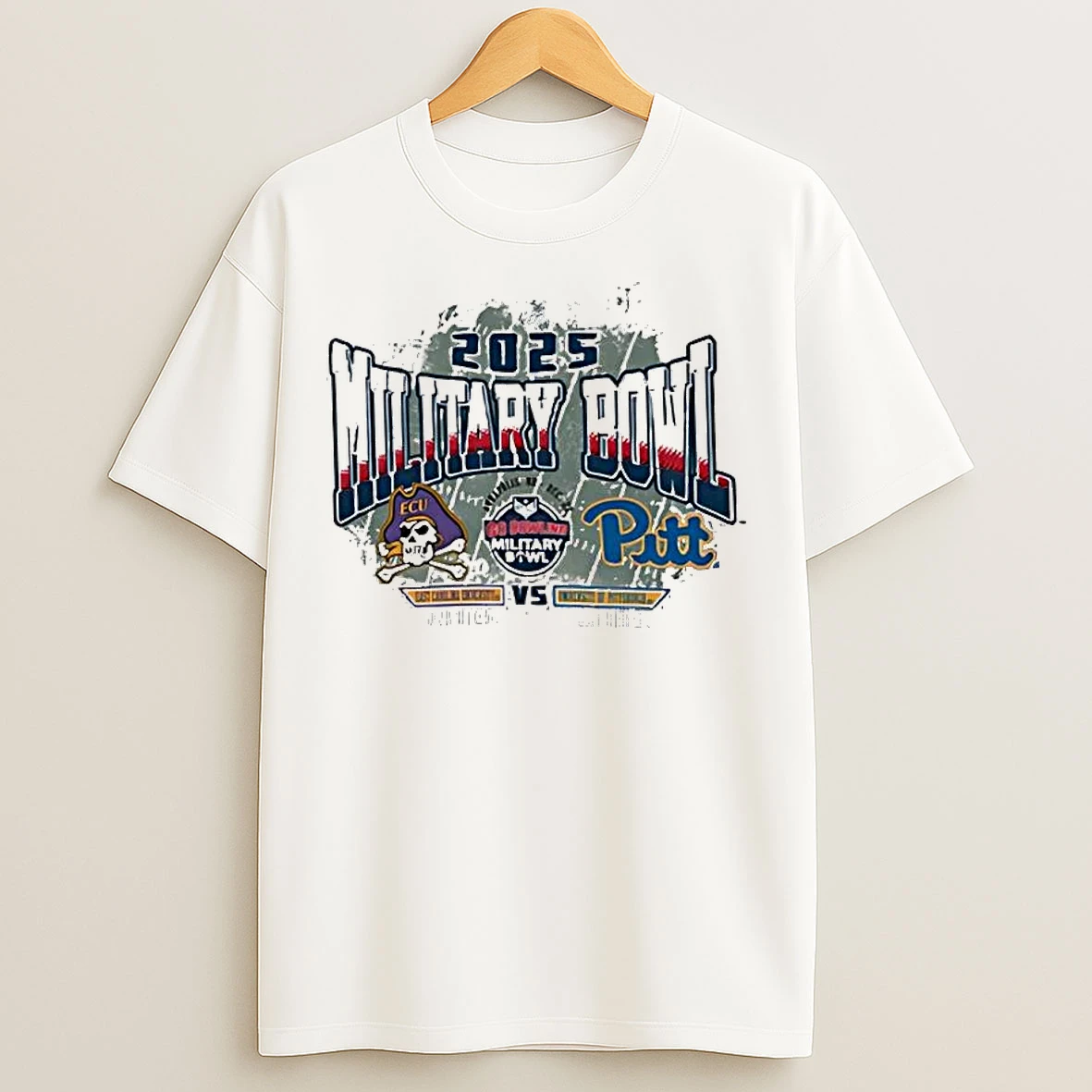 Classic Pittsburgh Vs East Carolina 2025 Military Bowl Dueling Helmets T Shirts