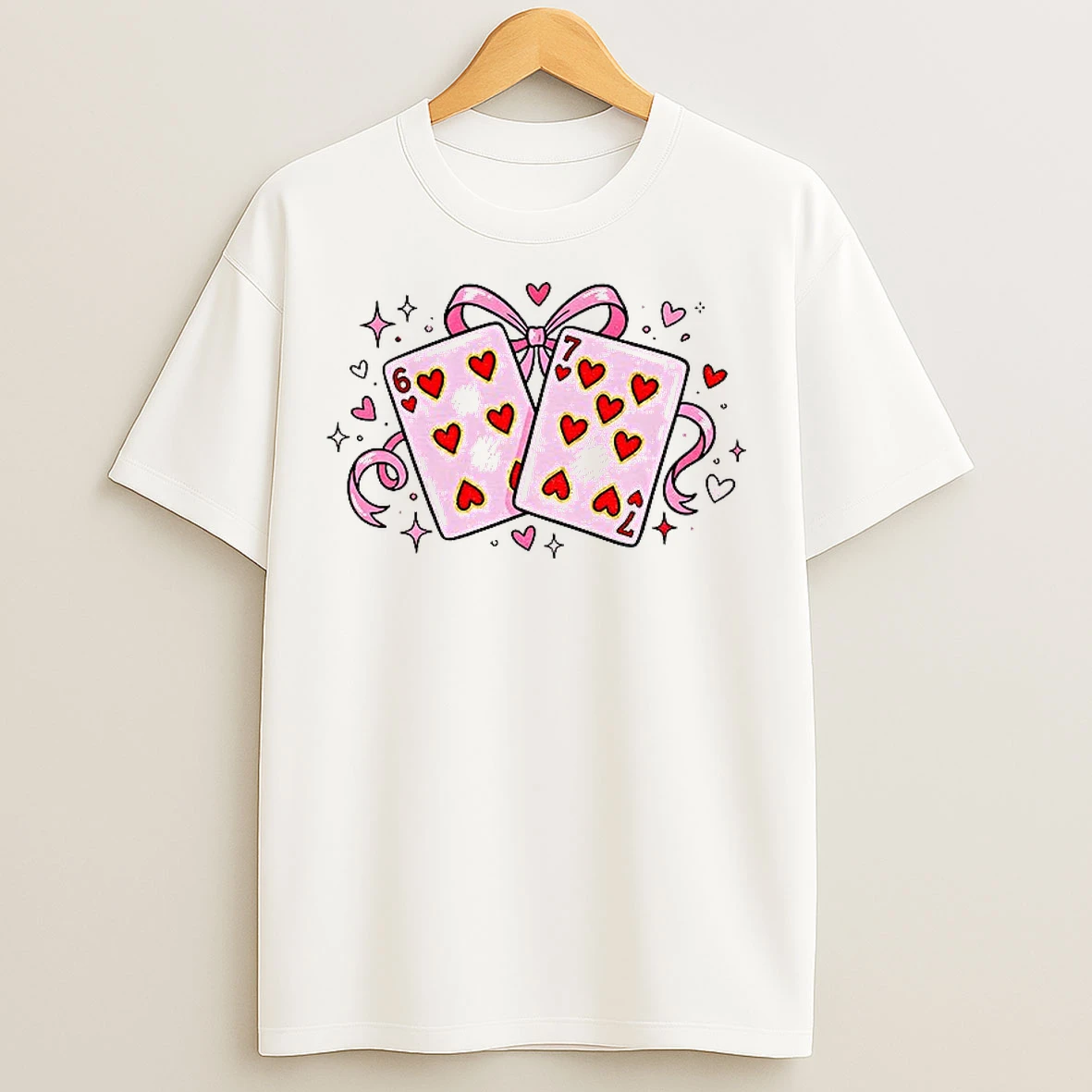 Classic Playing Cards 6 7 Valentine T Shirts