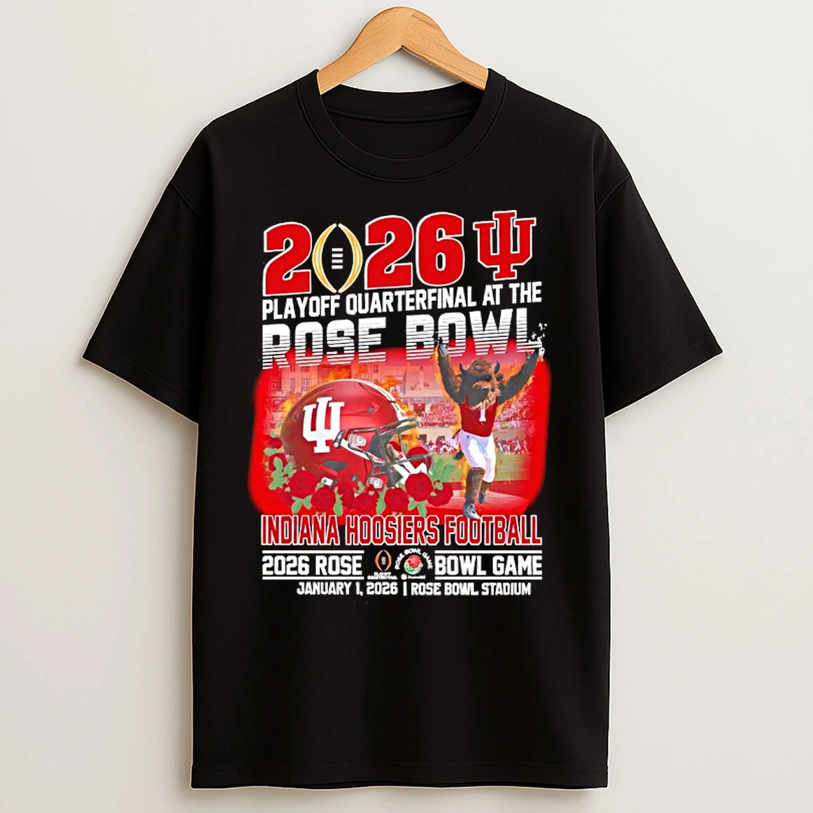 Classic Playoff Quarterfinal At The Rose Bowl Indiana Hoosiers Football 2026 T Shirts