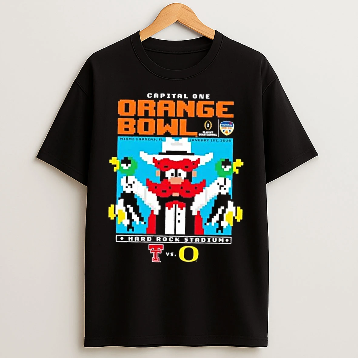 Classic Playoff Quarterfinal Orange Bowl Texas Tech Red Raiders Vs Oregon Ducks Hard Rock Stadium T Shirts