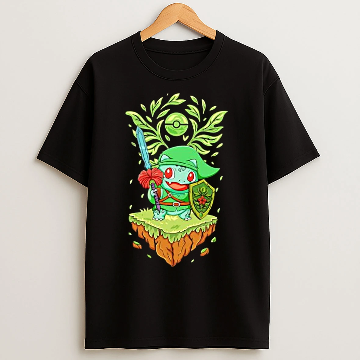 Classic Pokemon Bulbasaur Combatant T Shirts