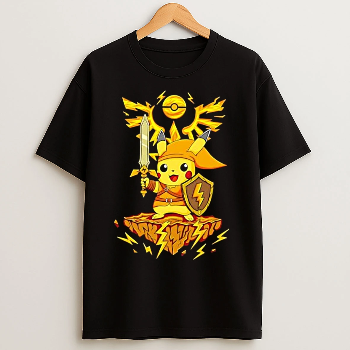 Classic Pokemon Pikachu Combatant T Shirts