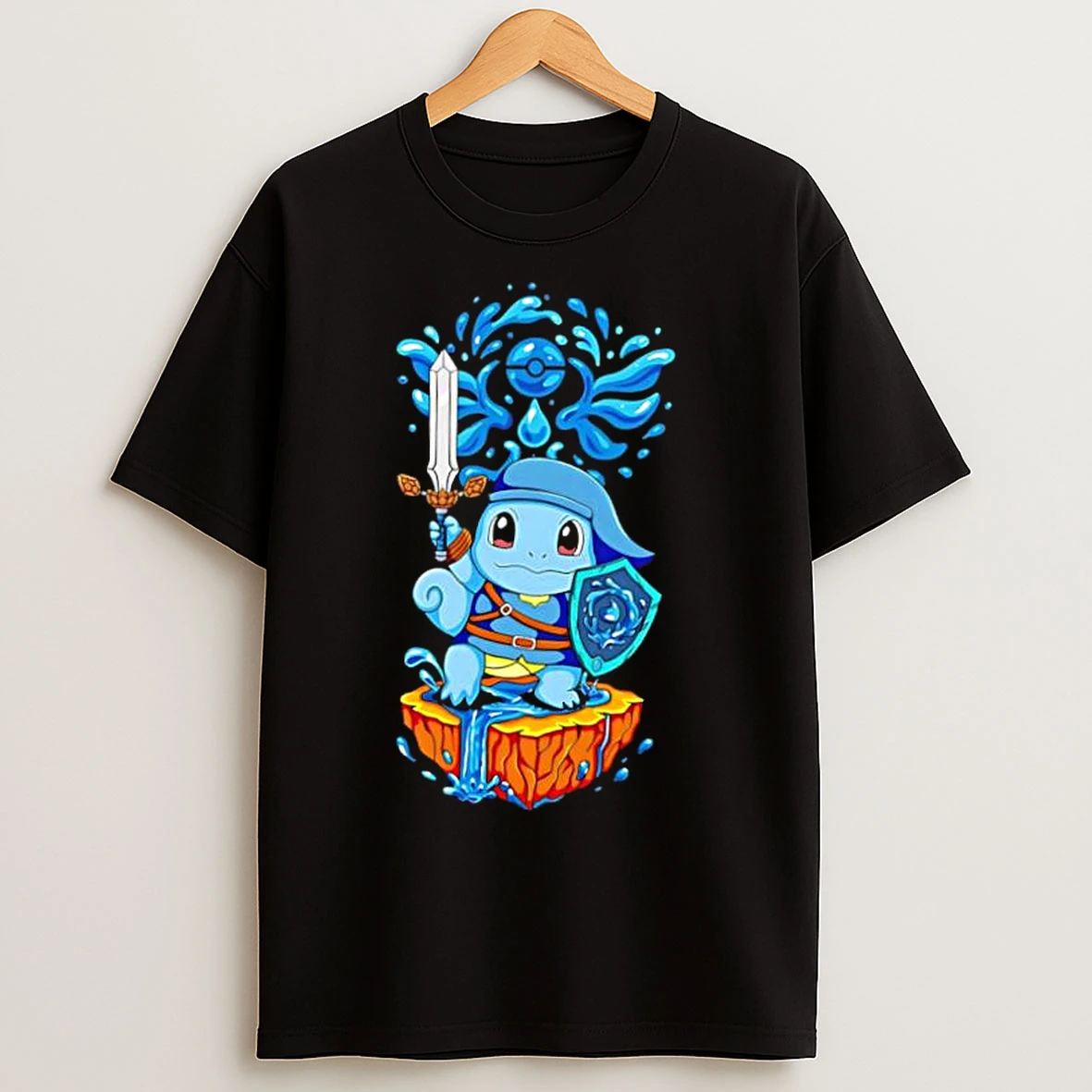 Classic Pokemon Squirtle Combatant T Shirts
