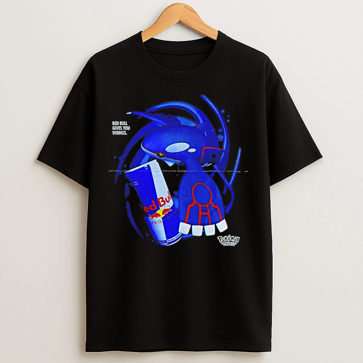 Classic Pokemon X Red Bull Gives You Wiiings T Shirts