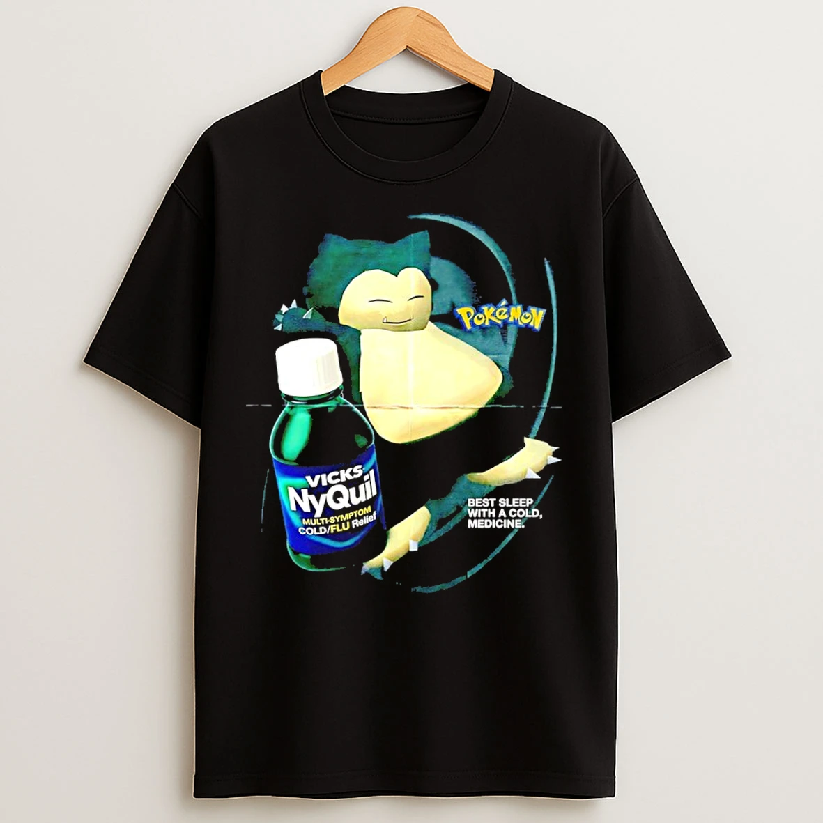 Classic Pokemon X Vicks Nyquil Best Sleep With A Cold Medicine T Shirts