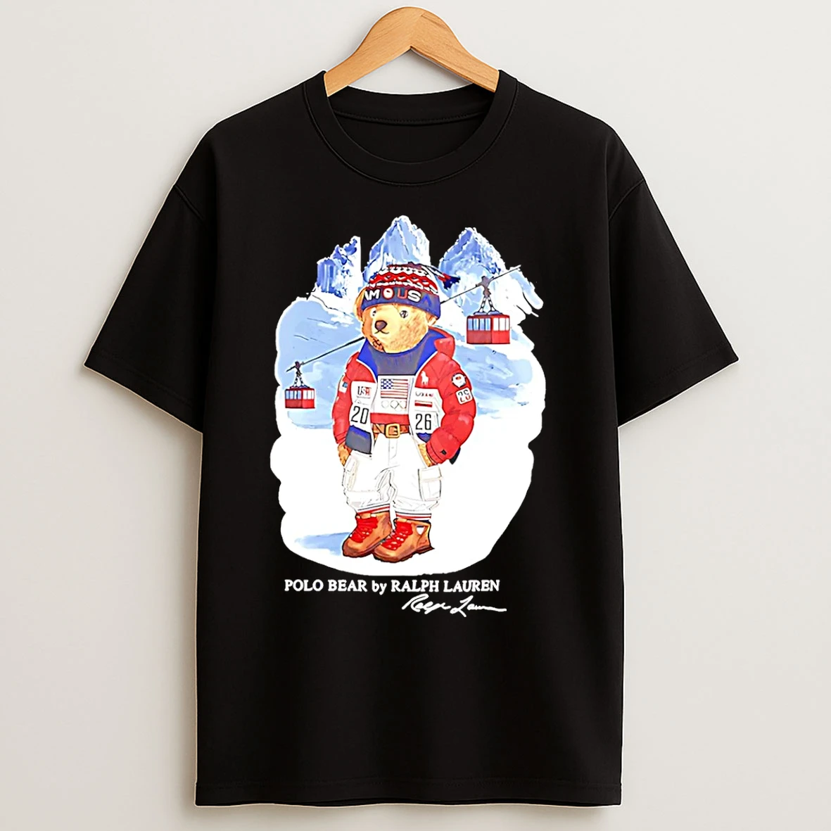 Classic Polo Ralph Lauren Team Usa Polo Bear T Shirts