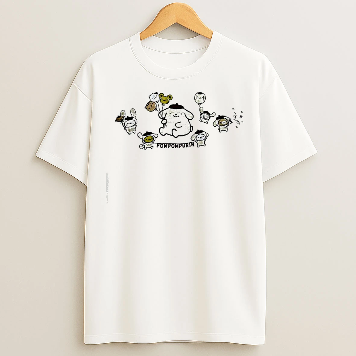 Classic Pompompurin Characters Graphic T Shirts