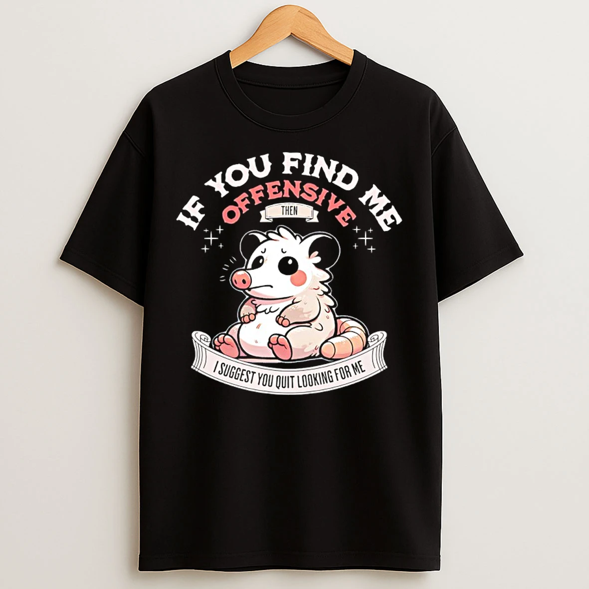 Classic Possum If You Find Me Offensive Then I Suggest You Quit Looking For Me T Shirts