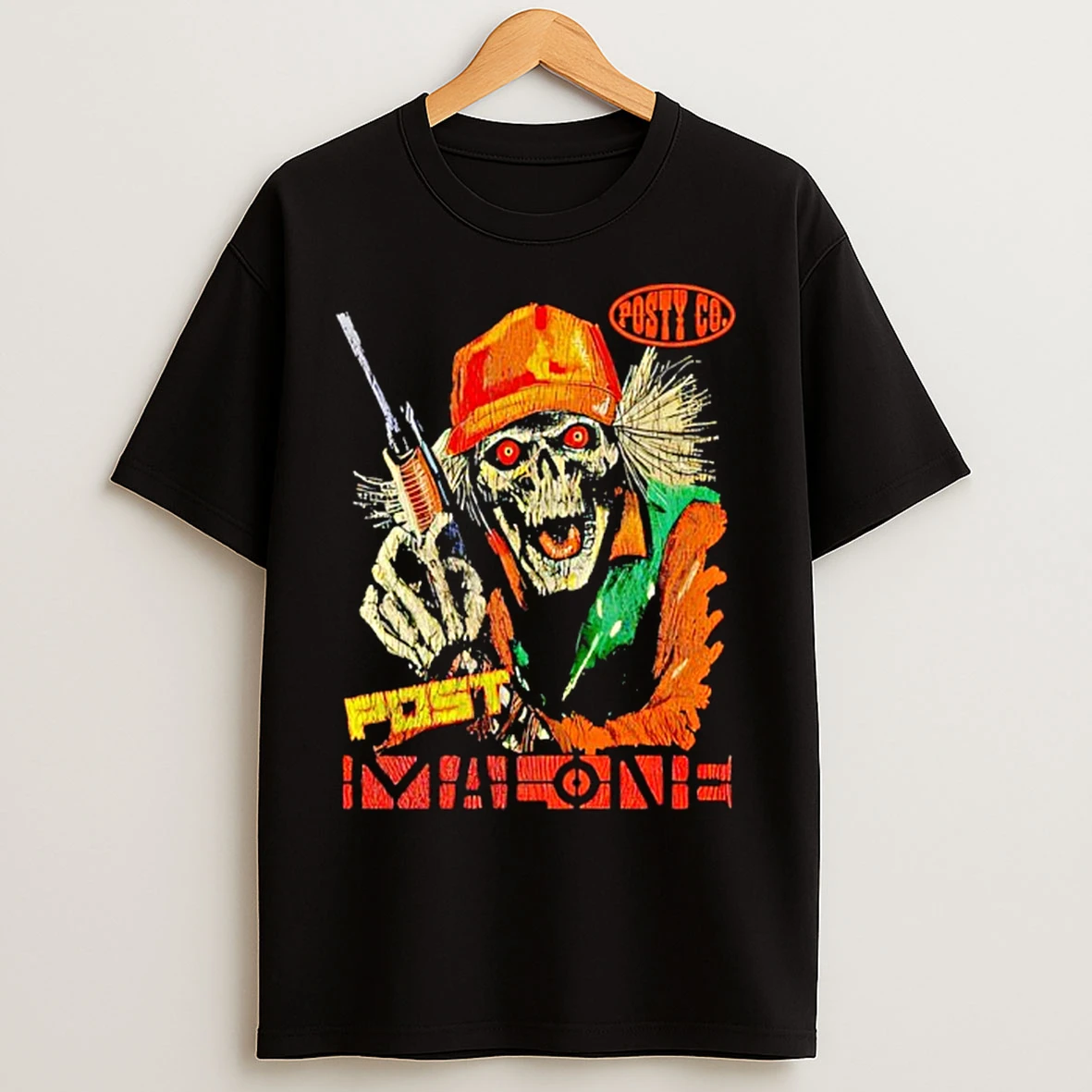 Classic Post Malone Hunter Skeleton Posty Co T Shirts