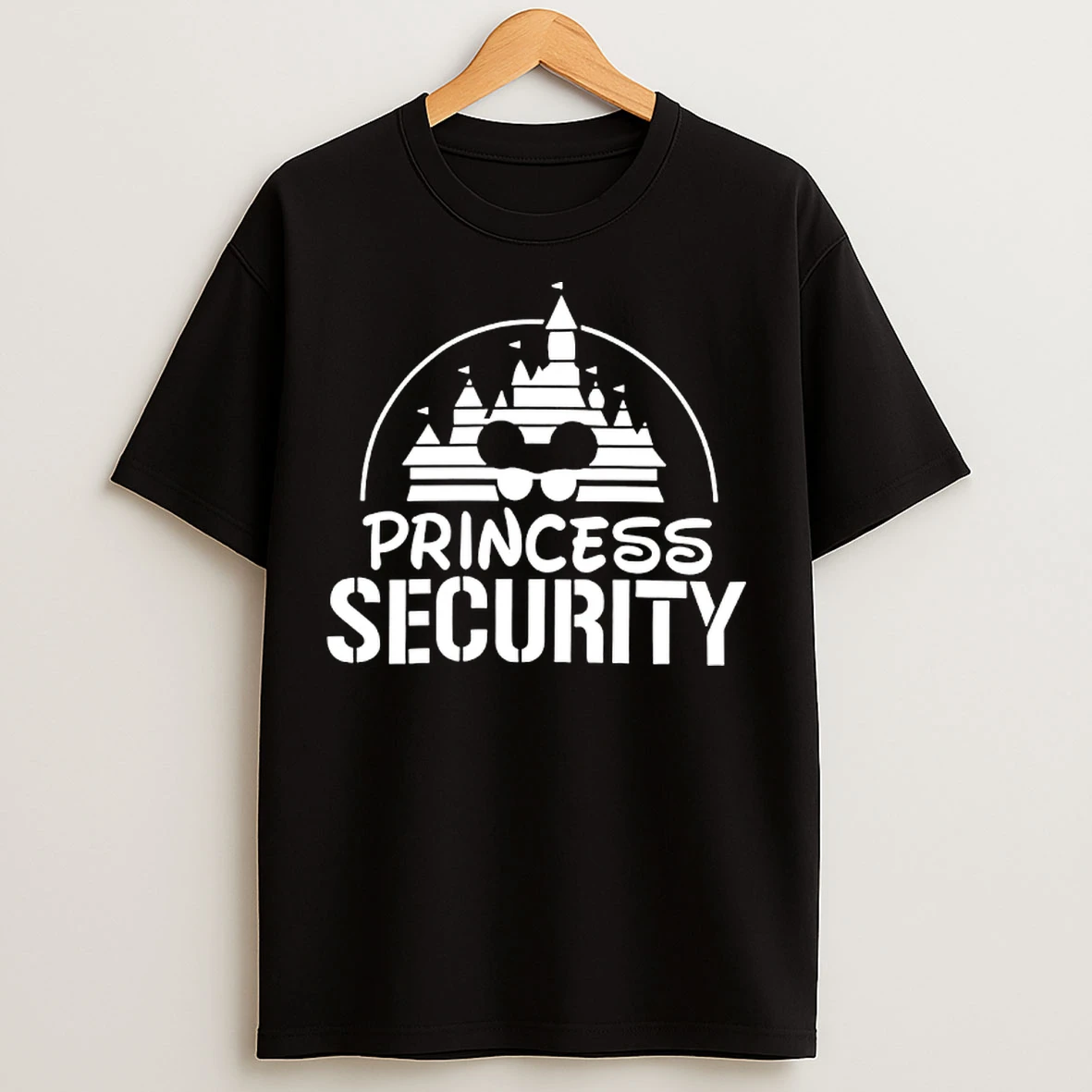 Classic Princess Security Team Shadow Face Mickey Mouse T Shirts