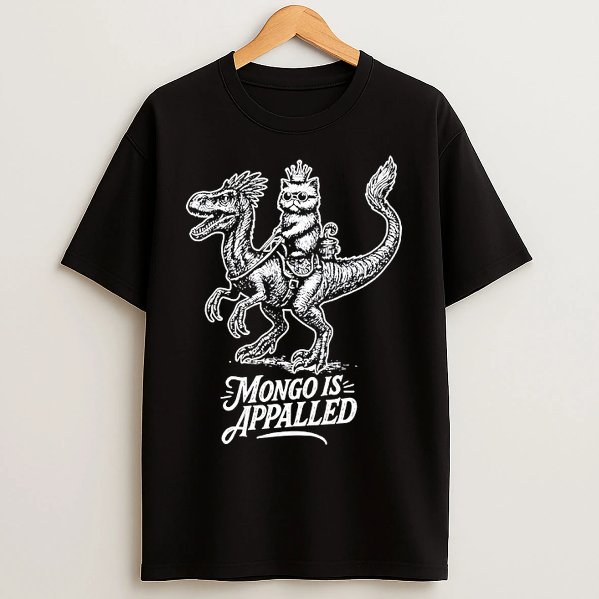 Classic Princess Cat Riding Dinosaur Mongo Is Appalled Vintage T Shirts