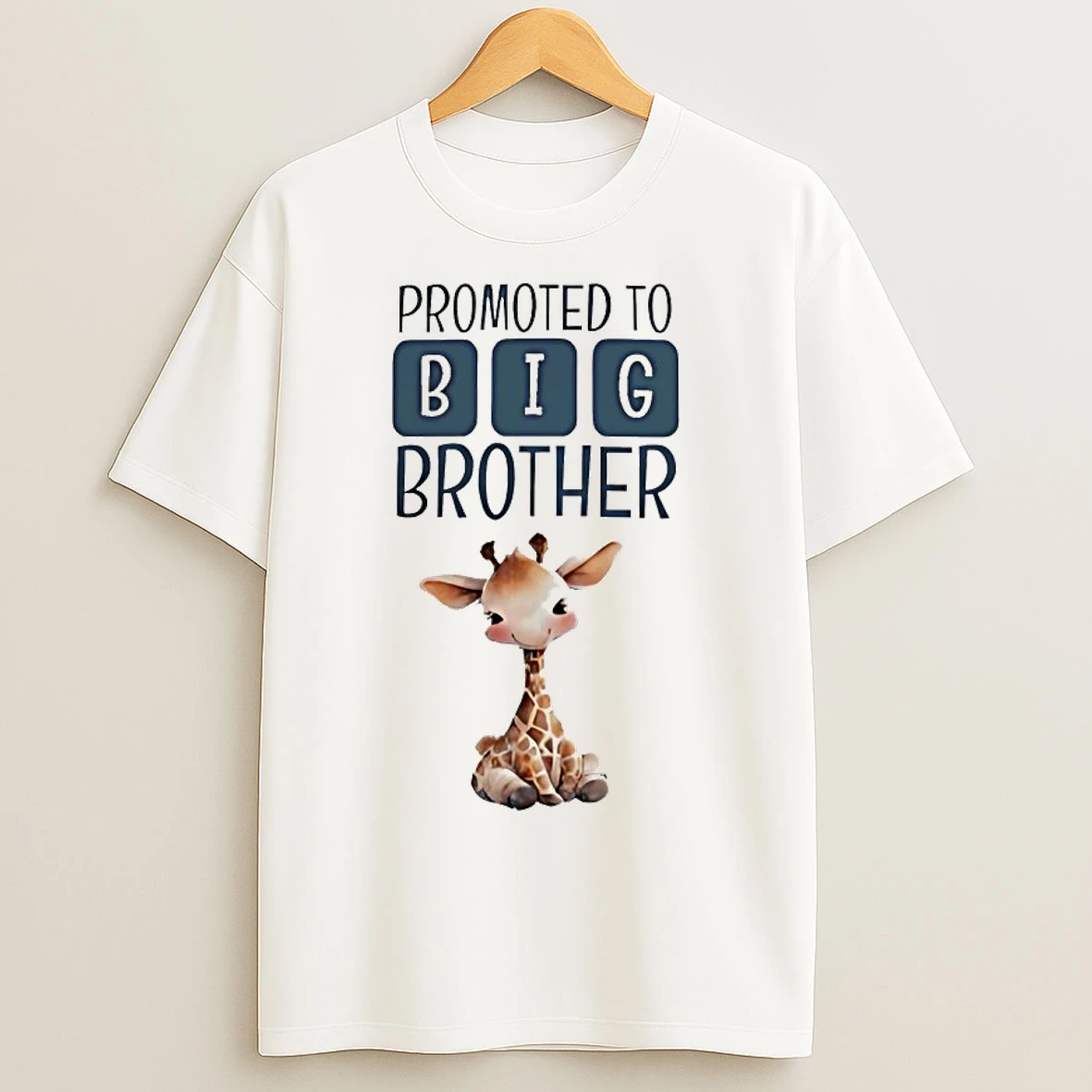 Classic Promoted To Big Brother Giraffe T Shirts
