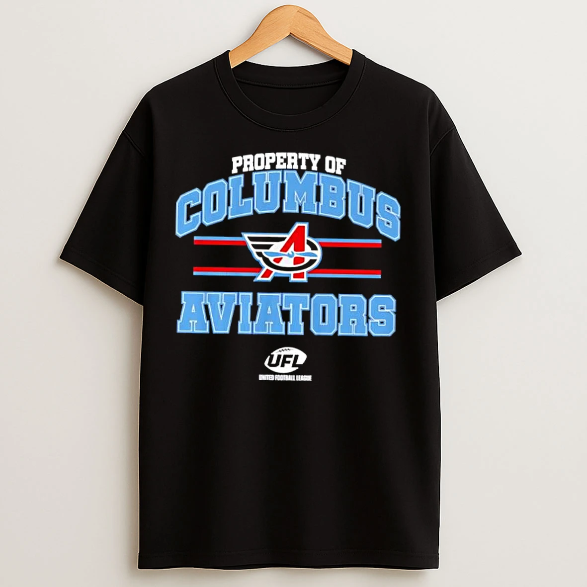 Classic Property Of Columbus Aviators Banner Stylish T Shirts