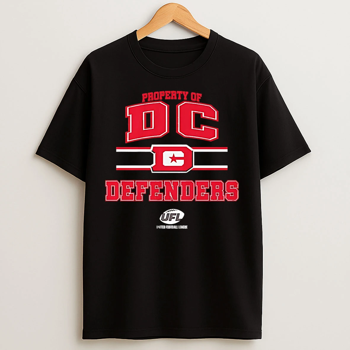 Classic Property Of Dc Defenders Ufl Logo T Shirts
