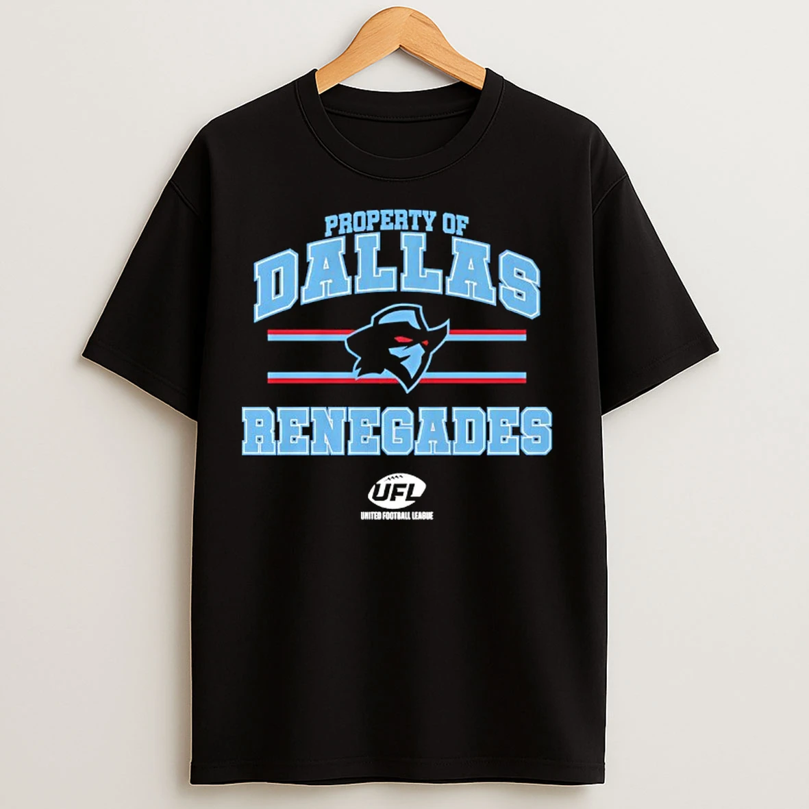 Classic Property Of Dallas Renegades United Football League T Shirts