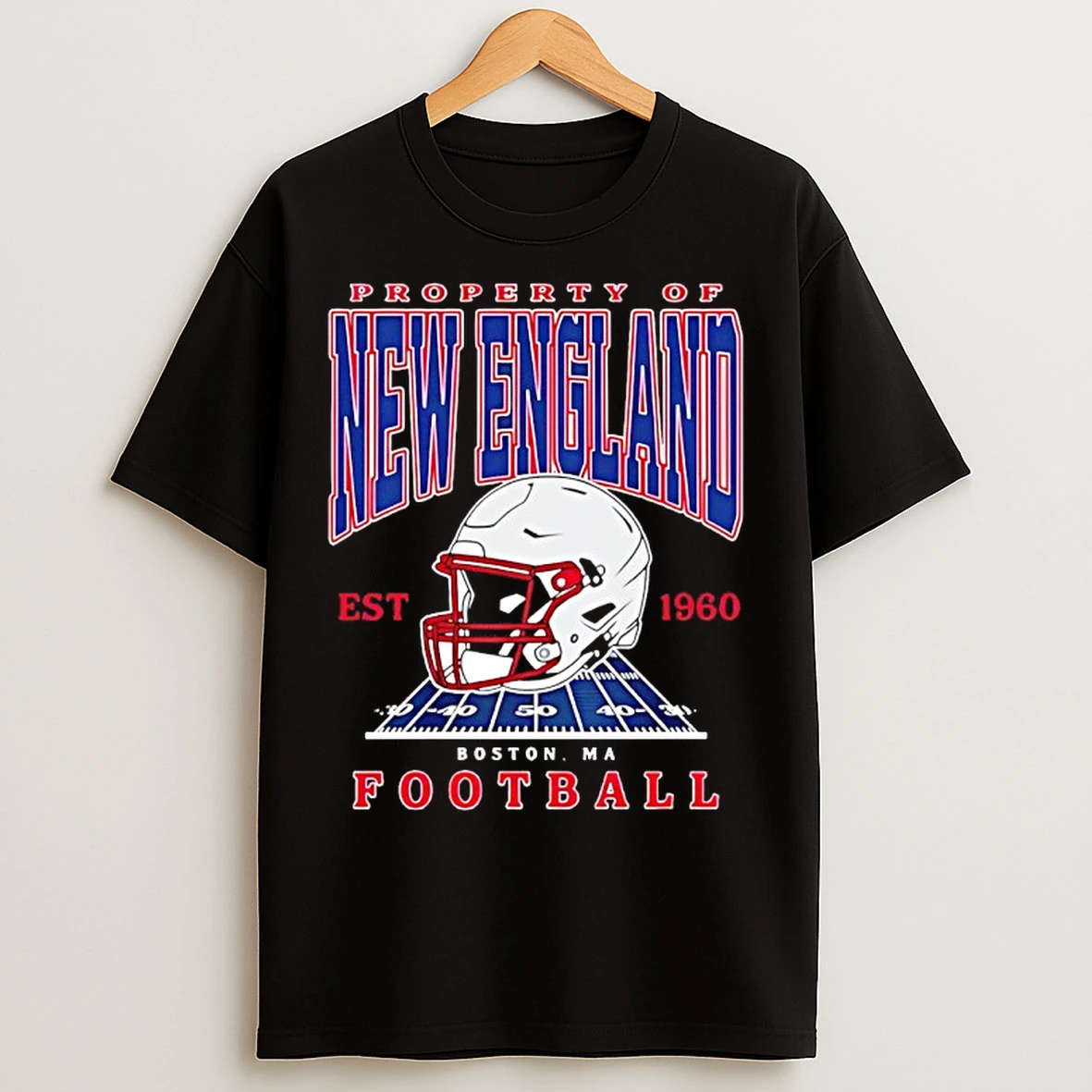 Classic Property Of New England Patriots Football Est 1960 Vintage T Shirts