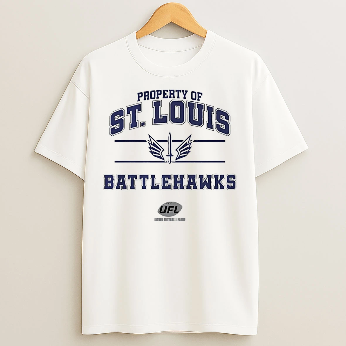 Classic Property Of St Louis Battlehawks 2025 Ufl T Shirts