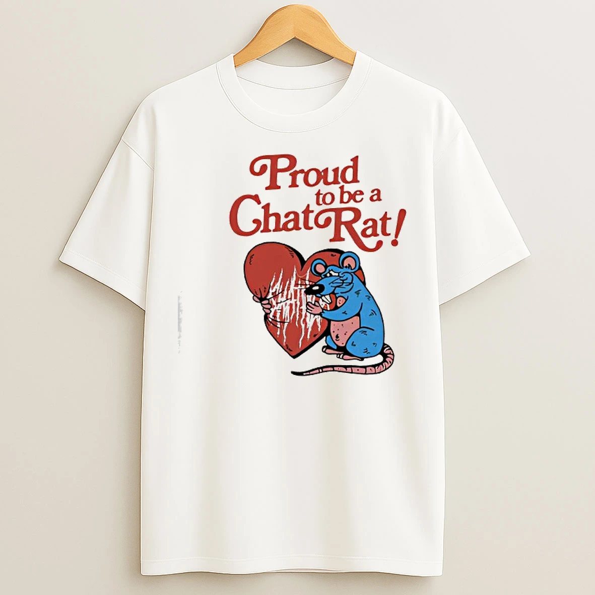 Classic Proud To Be A Chat Rat Raglan T Shirts