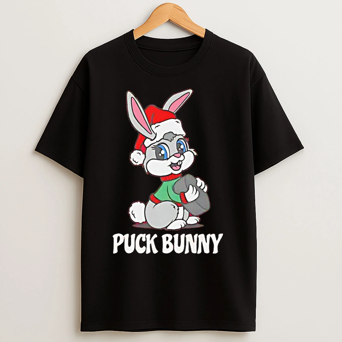 Classic Puck Bunny Crew Christmas T Shirts