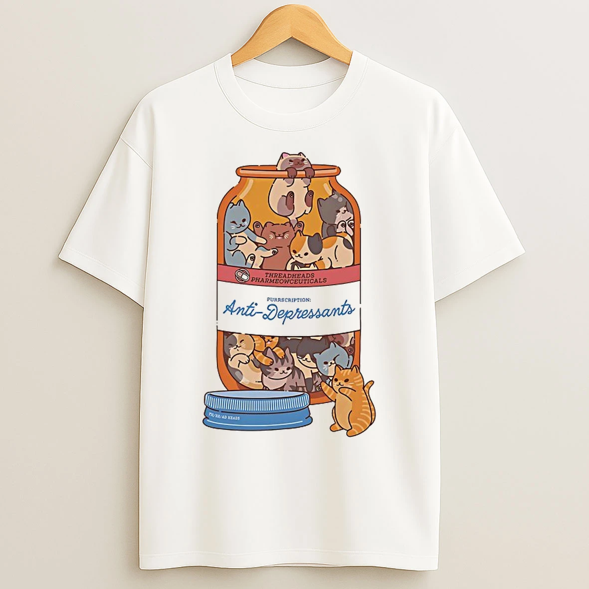 Classic Purrscription Anti Depressants Cat T Shirts