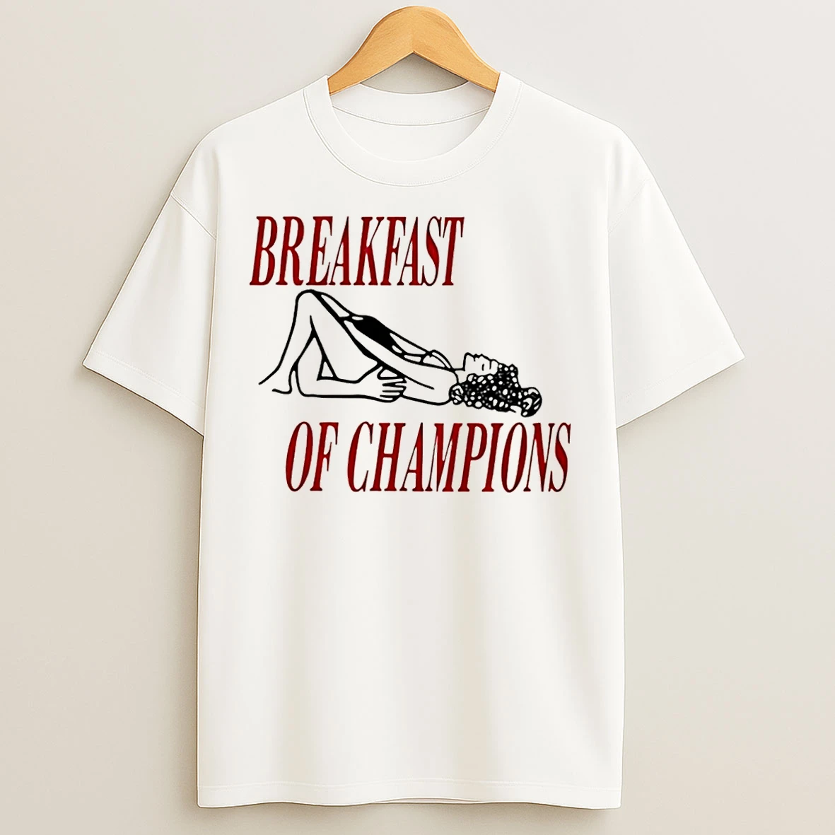 Classic Pussy Breakfast Of Champions Christmas T Shirts