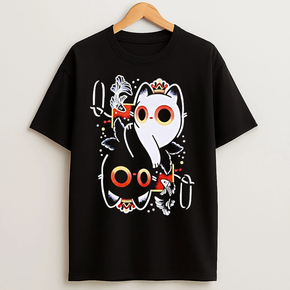 Classic Queen Cat Card Cute T Shirts