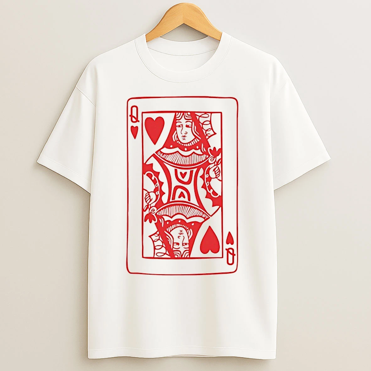 Classic Queen Of Hearts T Shirts