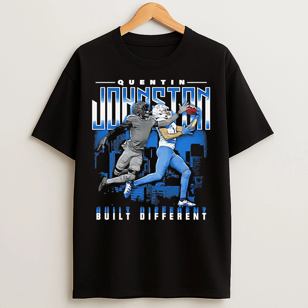Classic Quentin Johnston Los Angeles Chargers Built Different Graphic T Shirts
