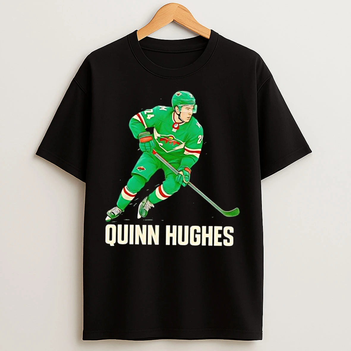 Classic Quinn Hughes Minnesota Wild T Shirts