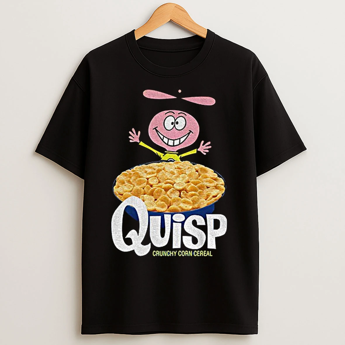 Classic Quisp Cereal Box Retro Funny Cute 70s T Shirts