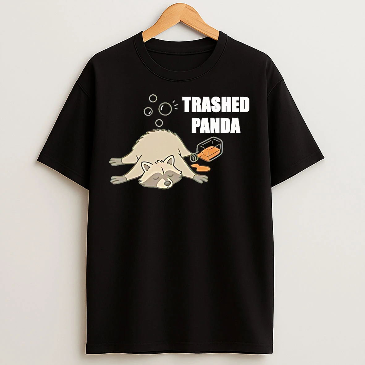Classic Raccoon In Virginia Liquor Story Trashed Panda T Shirts