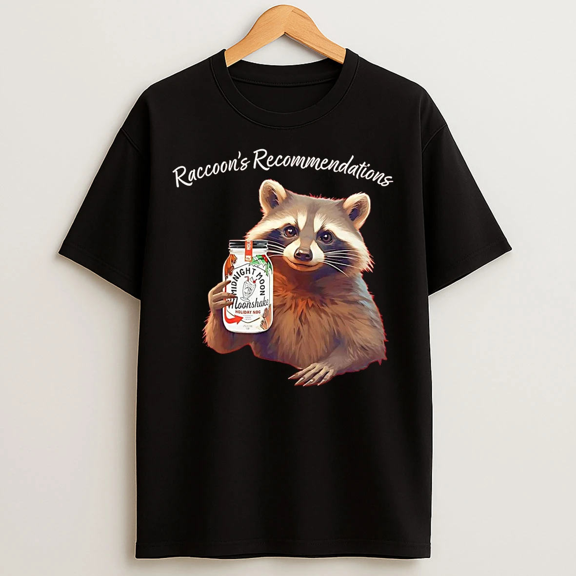 Classic Raccoon Recommendations Midnight Moon T Shirts