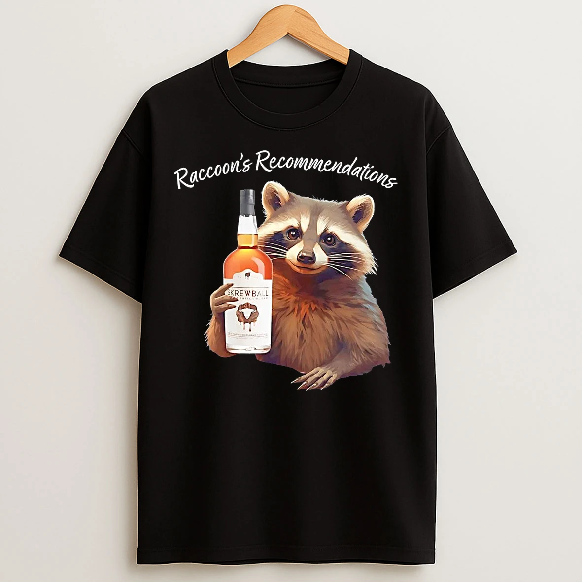 Classic Raccoon Recommendations Skrewball T Shirts