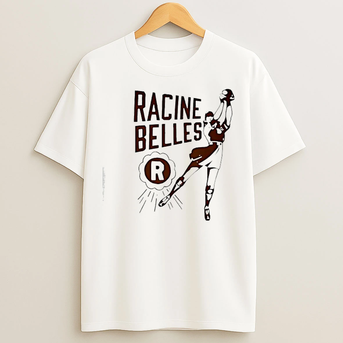 Classic Racine Belles Player Sport Graphic T Shirts