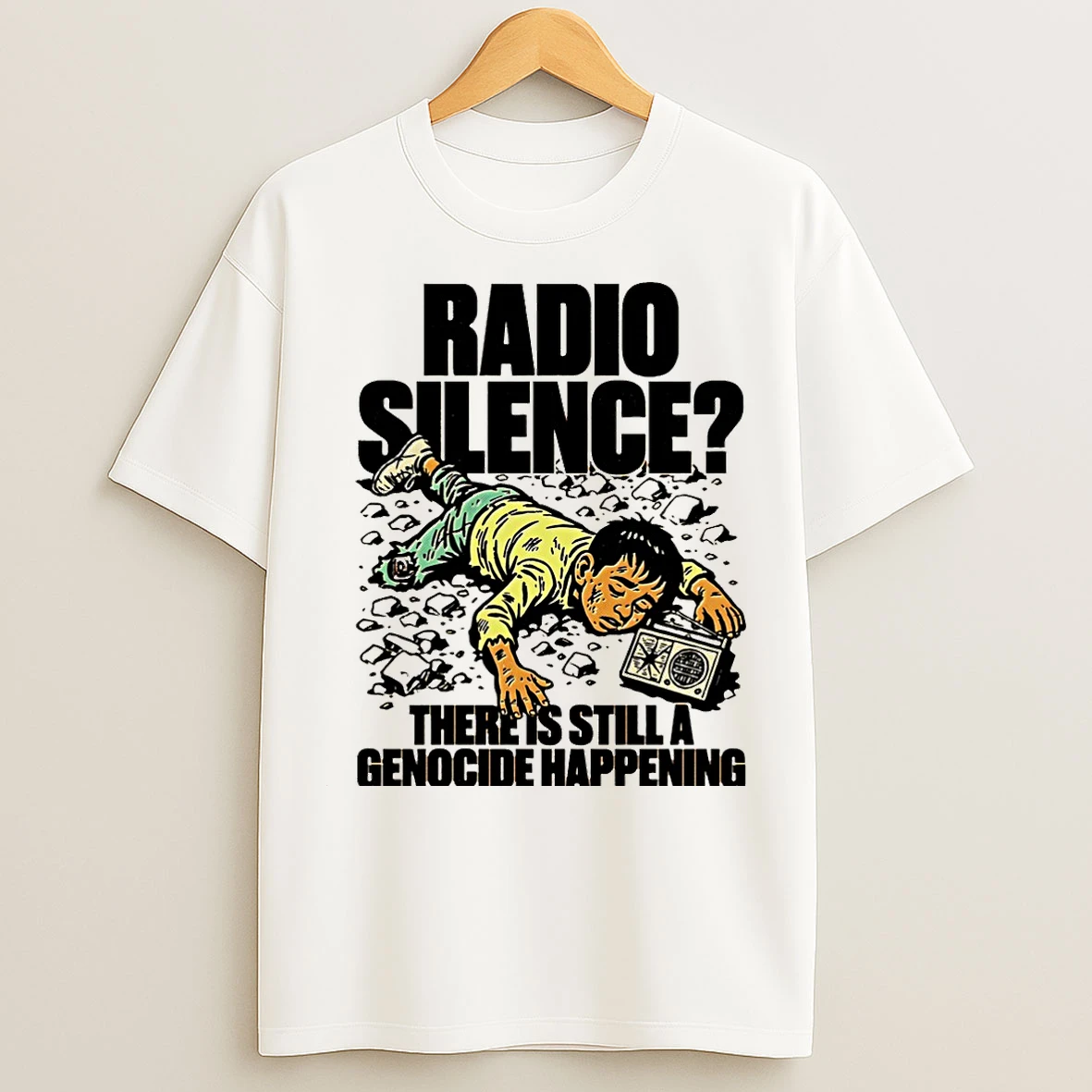 Classic Radio Silence There Is Still A Genocide Happening Christmas T Shirts