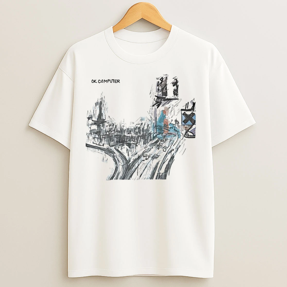 Classic Radiohead Ok Computer T Shirts