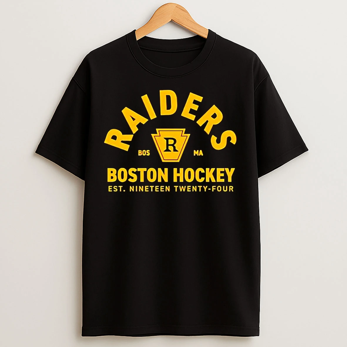 Classic Raiders Boston Hockey Est Nineteen Twenty Four T Shirts