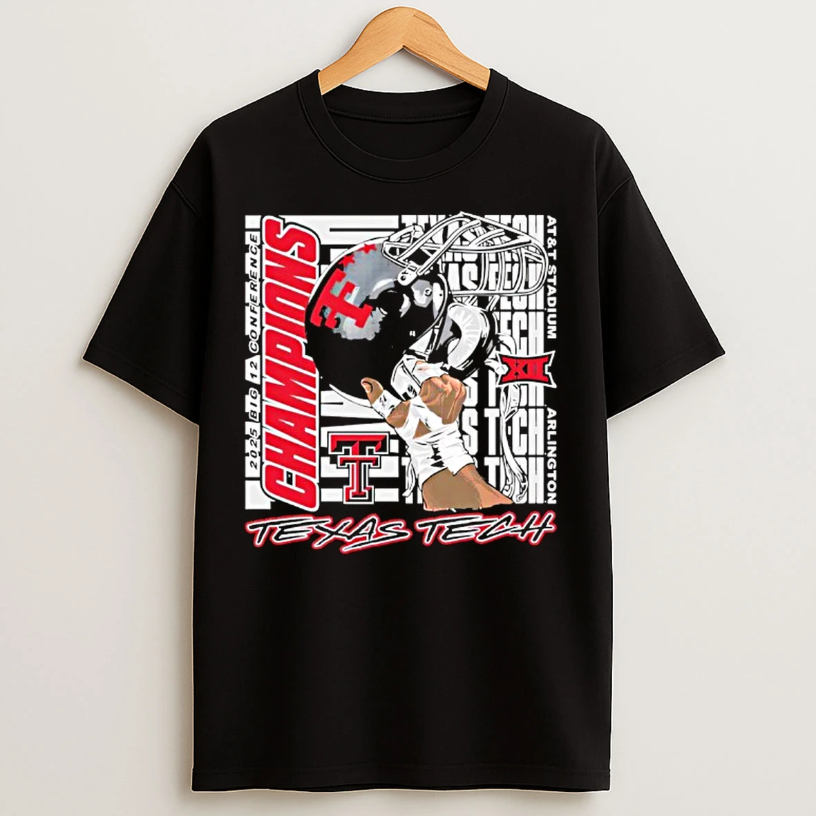 Classic Raise Em Up Texas Tech Red Raiders Big 12 Football Champs T Shirts