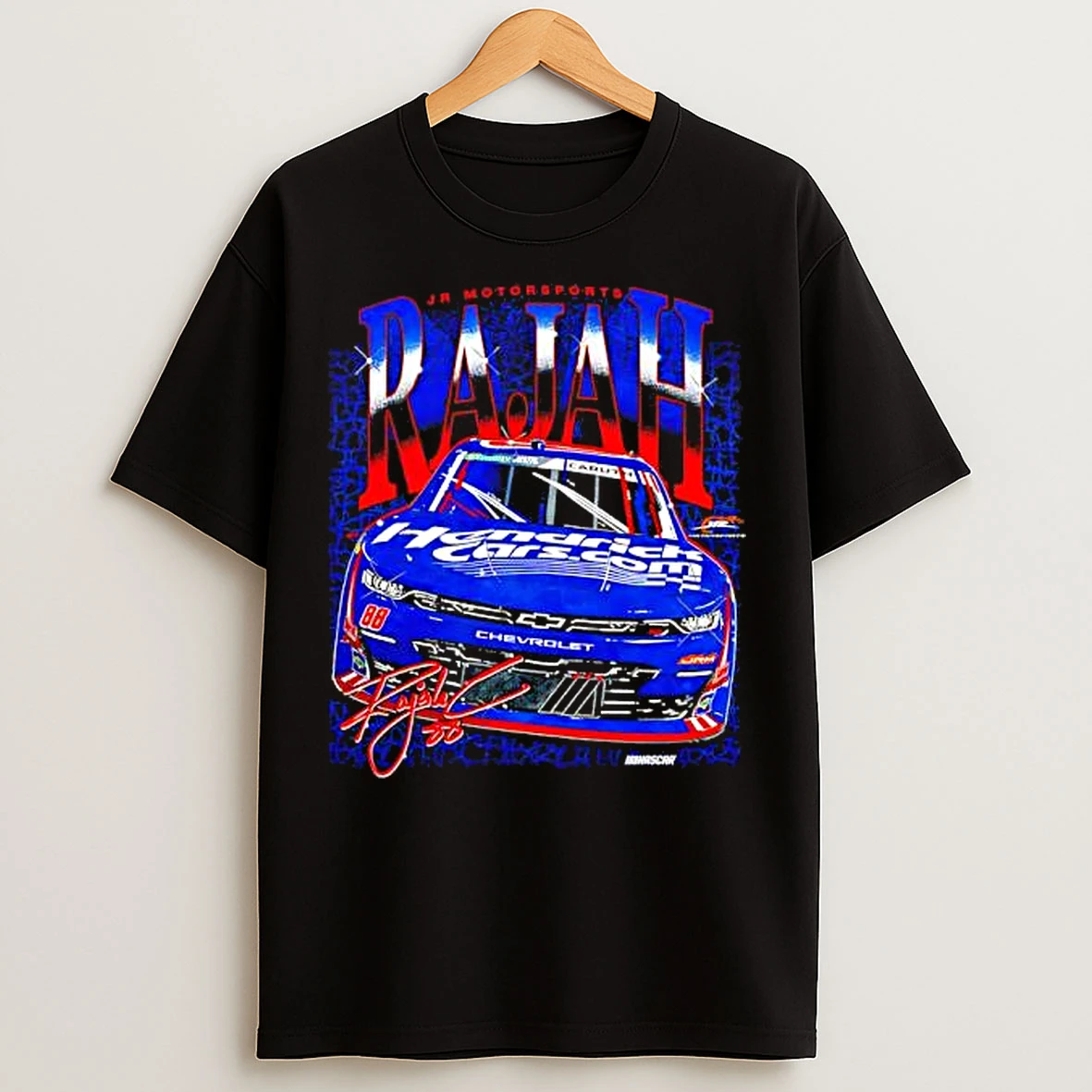 Classic Rajah Caruth 88 Hendrickcars Jr Motorsports Signature T Shirts