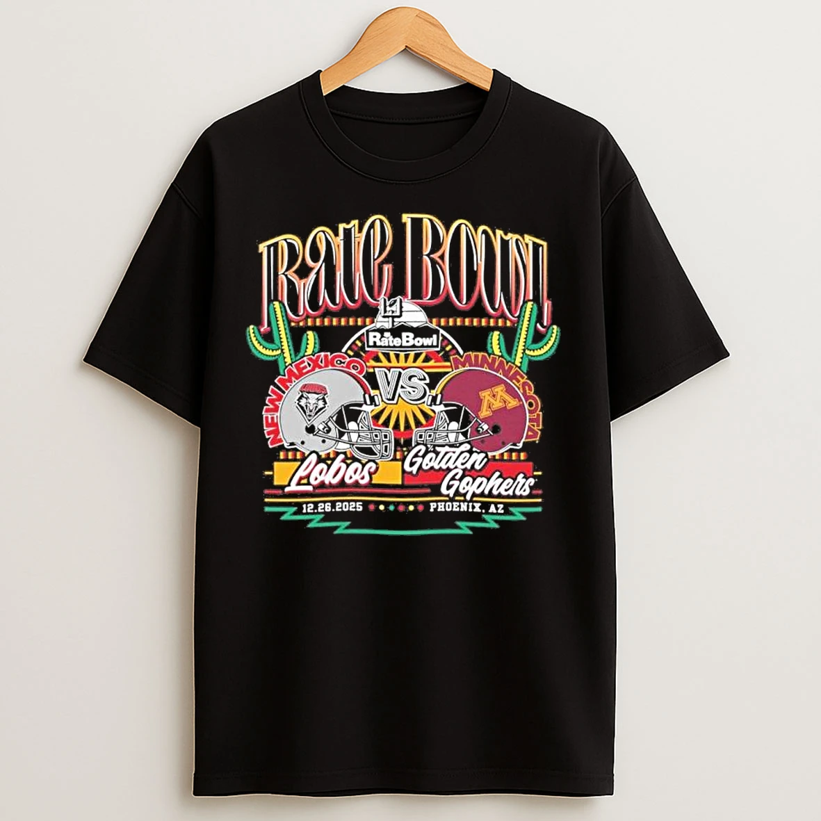 Classic Rate Bowl New Mexico Lobos Vs Minnesota Golden Gophers Party On Ls T Shirts