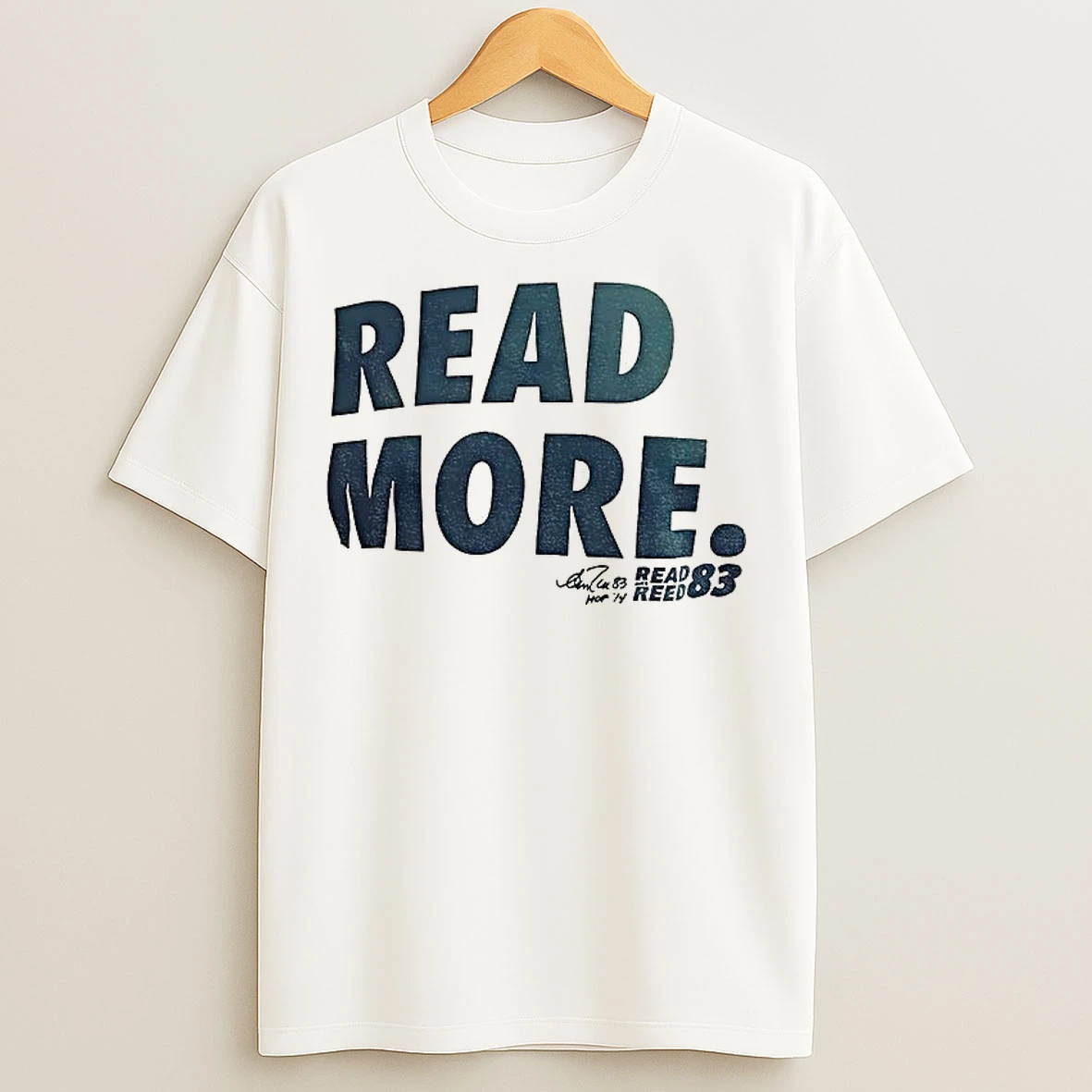 Classic Read More Read With Reed 83 Signature T Shirts