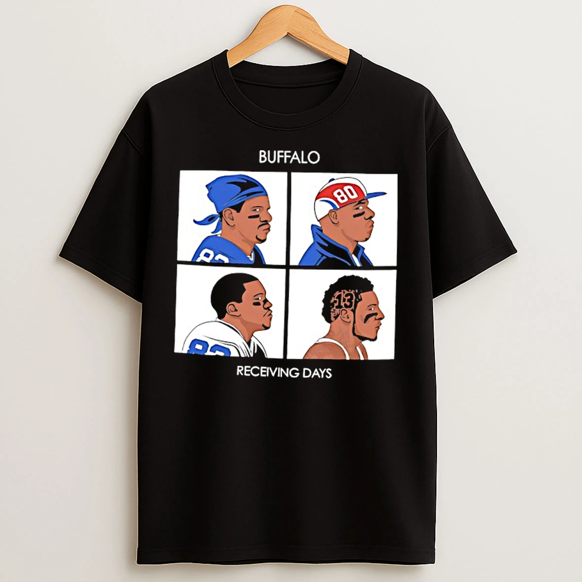 Classic Receiving Days Buffalo Players Graphic T Shirts