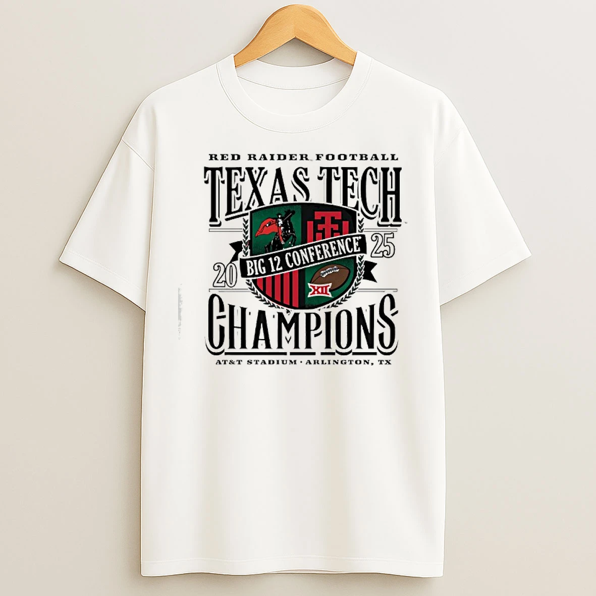 Classic Red Raiders Football Texas Tech Big 12 Champions Generation Talent T Shirts