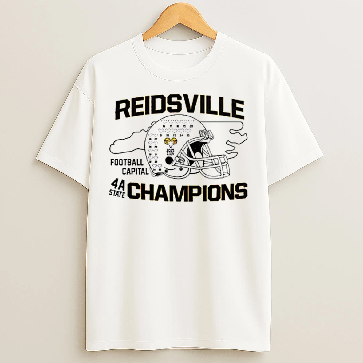 Classic Reidsville Football 4a State Champions 2025 Helmet T Shirts
