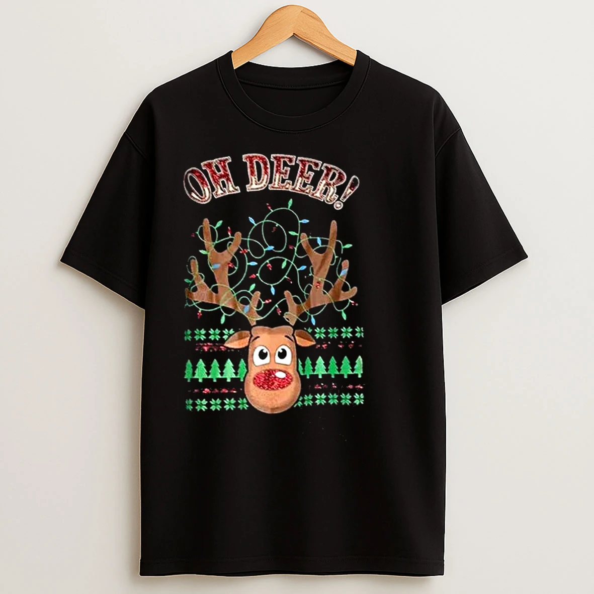 Classic Reindeer Oh Deer Ugly Christmas T Shirts