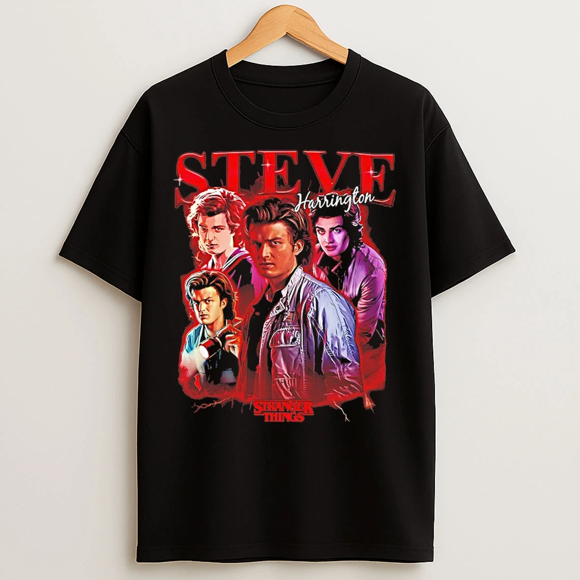 Classic Retro Steve Harrington Stranger Things T Shirts
