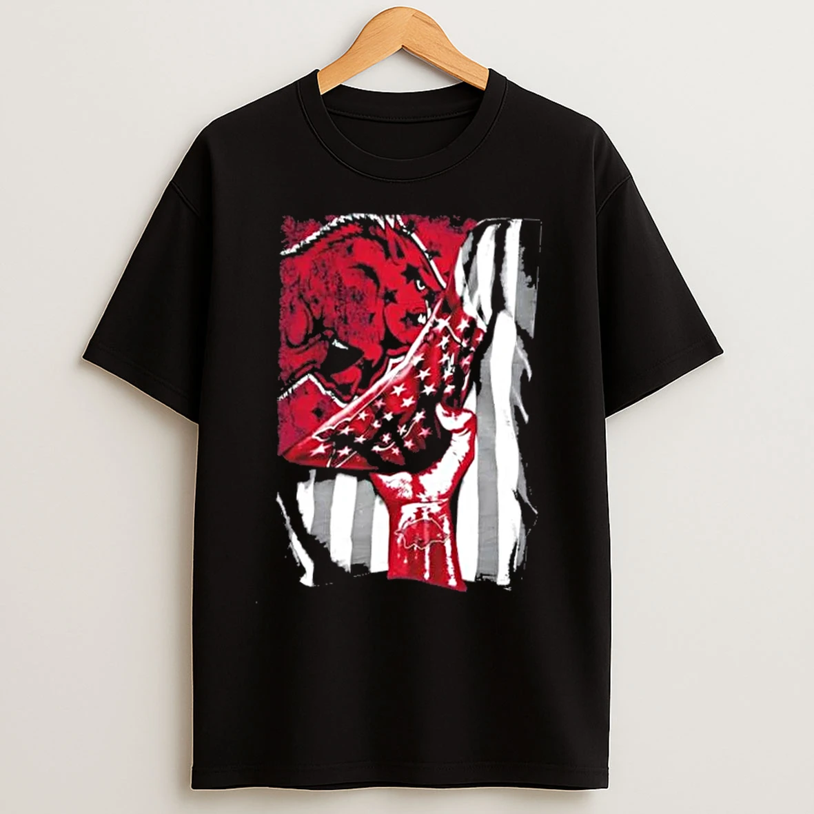 Classic Revealing The Glory Arkansas Razorbacks X Usa Flag T Shirts