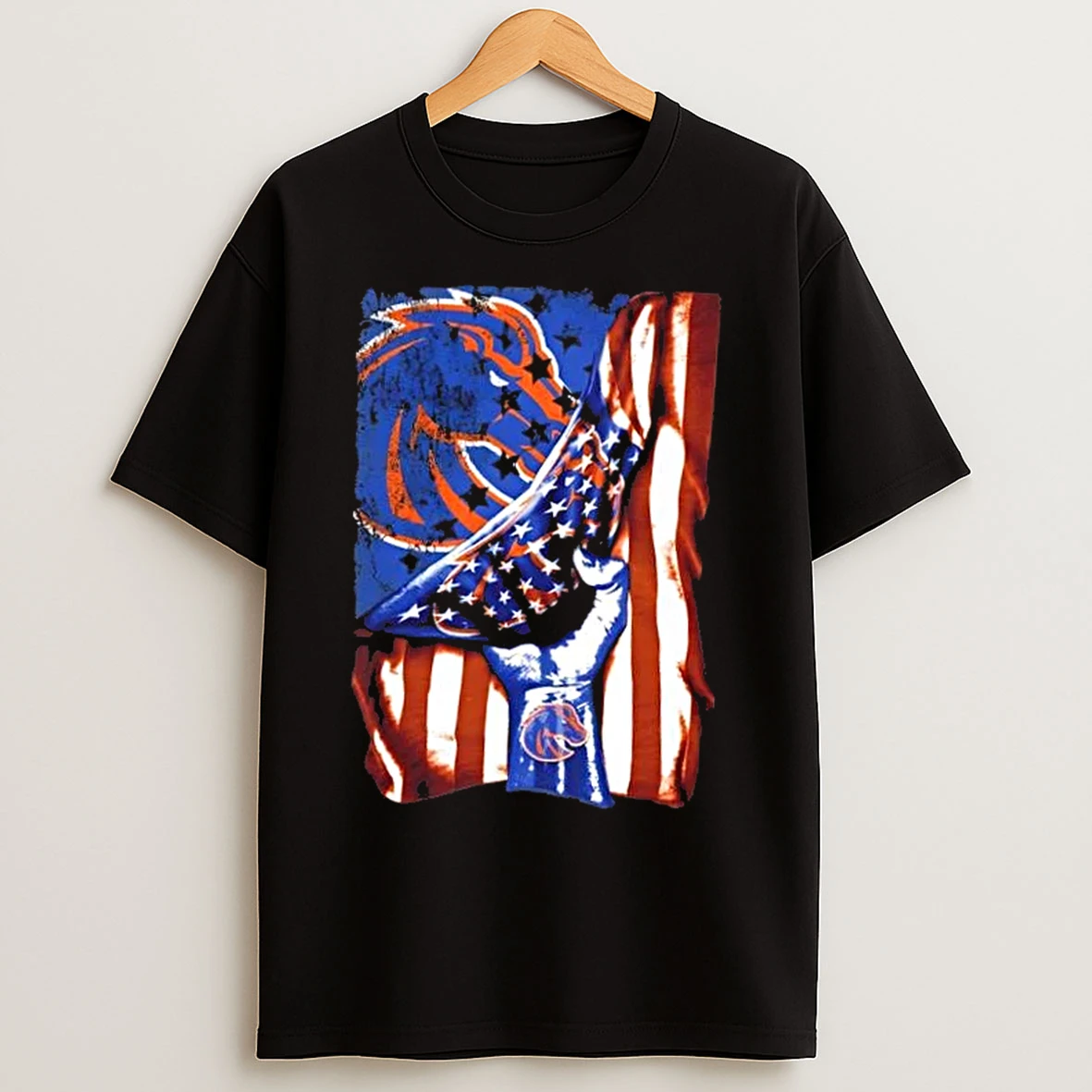 Classic Revealing The Glory Boise State Broncos X Usa Flag T Shirts