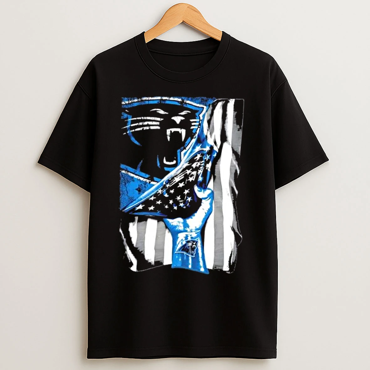 Classic Revealing The Glory Carolina Panthers X Usa Flag T Shirts